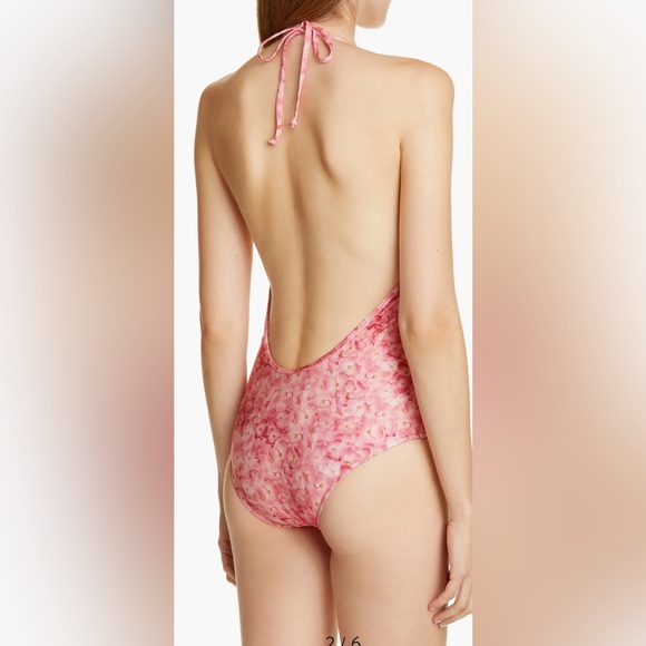 Adriana Degreas Hydrangeas Halter Swimsuit L - Picture 2 of 6